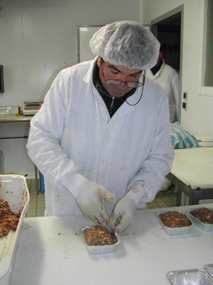 Préparation du pâté